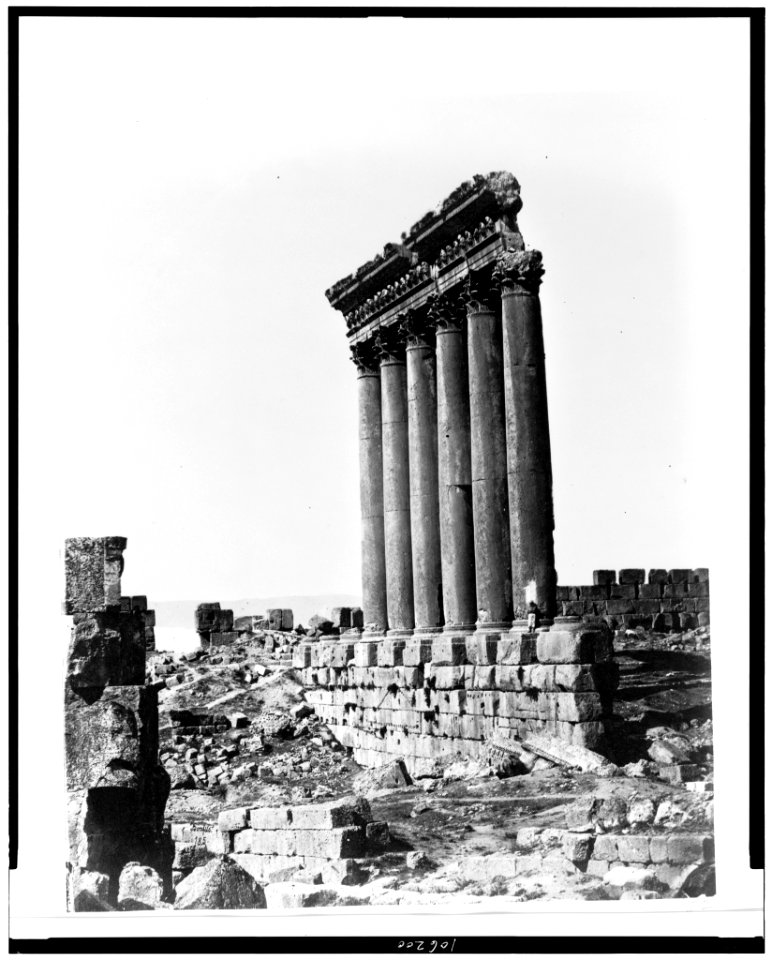 Baalbec. Great Temple of Baal - Bonfils. LCCN92513447