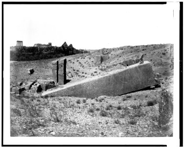 Baalbec. Great stone in quarry - Bonfils. LCCN92513476