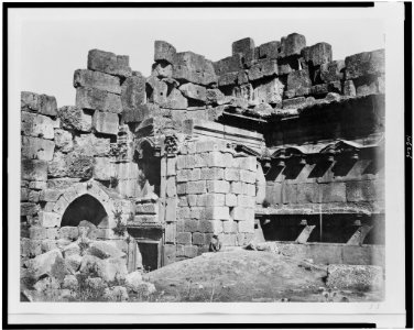 Baalbec. Interior of Great Court - Bonfils. LCCN92513465