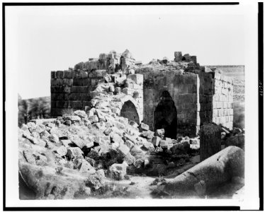 Baalbec. Ruins of Saracenic Mosque - Bonfils. LCCN93500467