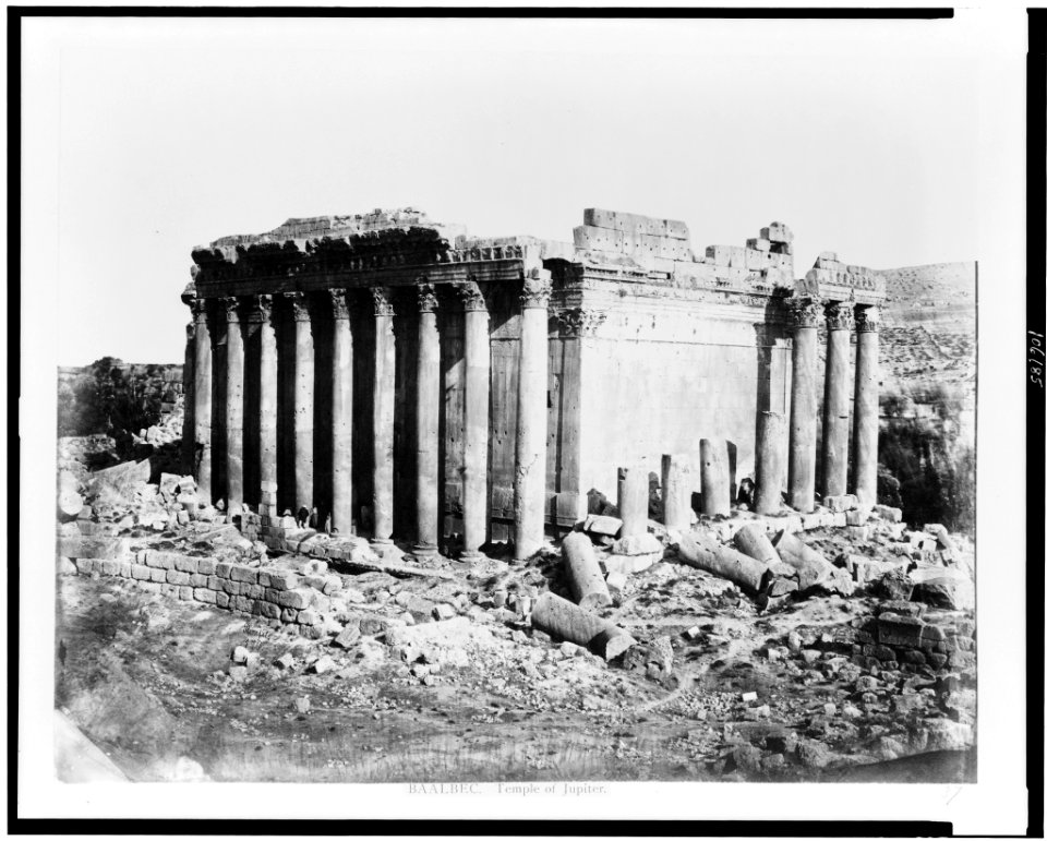 Baalbec. Temple of Jupiter - Bonfils. LCCN93500458
