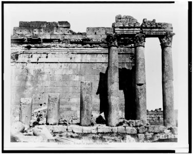 Baalbec. Temple of Jupiter - north side - Bonfils. LCCN93500466