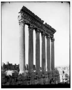 Baalbek (Heliopolis), etc. Columns of Temple of the Sun LOC matpc.07090