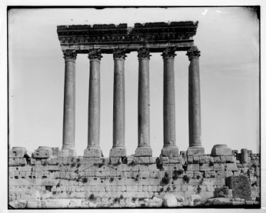 Baalbek (Heliopolis), etc. Columns of Temple of the Sun LOC matpc.07091