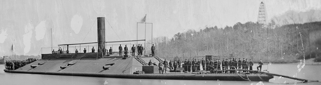 Atlanta (Confederate Ram) on James River after capture (4267033696) (cropped)