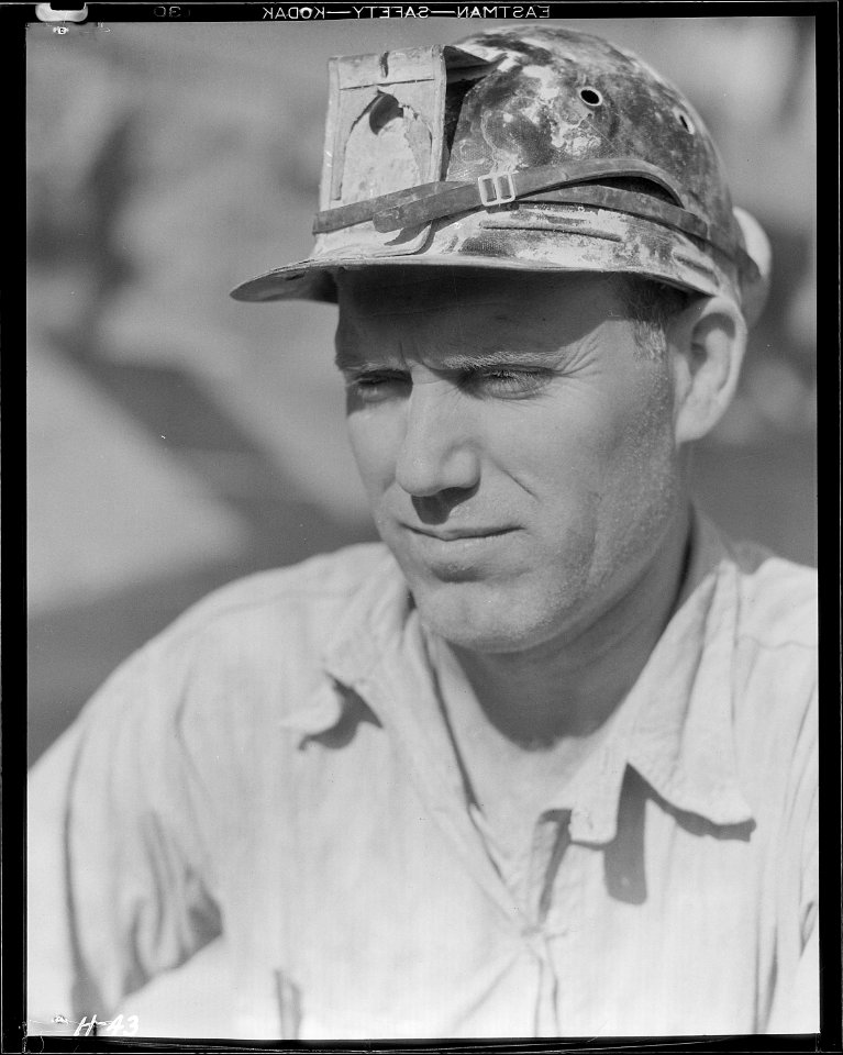 Arthur Roberts, shaftman on test drilling at the Norris Dam site. - NARA - 532667