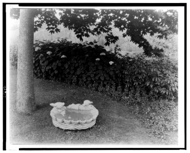 Beacon Hill House, Arthur Curtiss James house, Beacon Hill Road, Newport, Rhode Island. Birdbath LCCN00651340