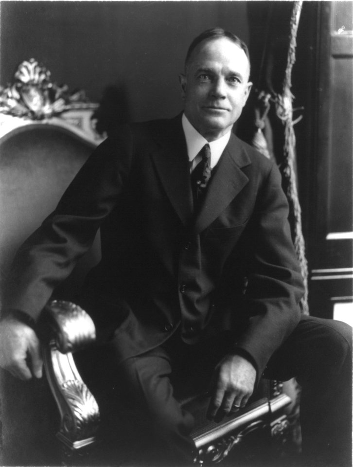 Billy Sunday, three quarter length portrait, seated LCCN2017647278