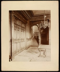 Belcourt, residence of O.H.P. Belmont Esq., Newport, R.I., 1891, staircase hall - Frank H. Child, photographer, Newport, R.I. LCCN2014650250