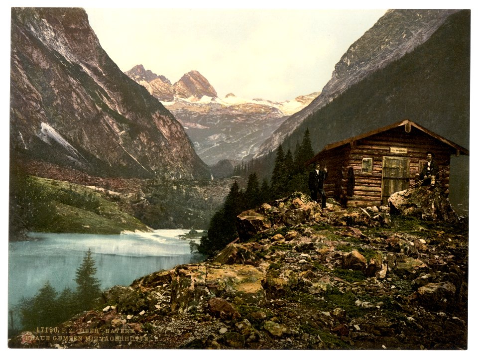 Blue Gumpen and Jagerhutte, Hinterrainthal, Upper Bavaria, Germany-LCCN2002696231