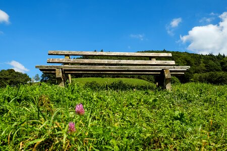 Old bench wood weathered photo