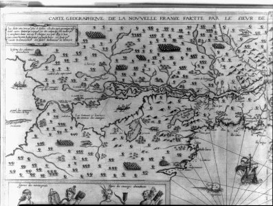 Carte geographique de la nouvelle Franse faictte par le Sieur de Champlain LCCN2003688499