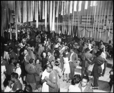Christmas Dance at Negro Service Club, 12-23-1943 - NARA - 531180 photo