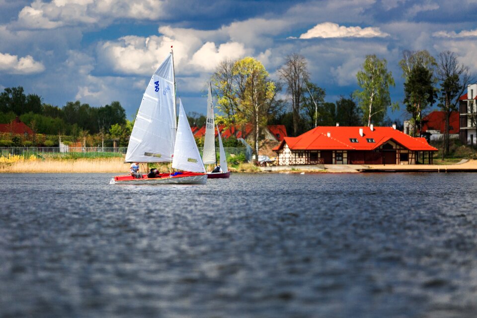 Summer the sail yacht