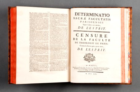 Determinatio sacræ facultatis Parisiensis super libro cui titulus, de l'esprit - Skoklosters slott - 86179