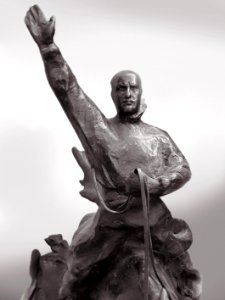 Duce. Benito Mussolini. Sculptor Paul Troubetzkoy. 1935. (fragment)