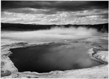 Fountain Geyser Pool, Yellowstone National Park, Wyoming, 1933 - 1942 - NARA - 520009