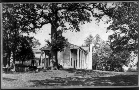 Fort Hill, residence of John C. Calhoun, Oconee County, South Carolina- man seated under tree LCCN2005680774