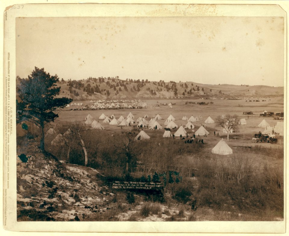General Brook's Camp. Camp near Pine Ridge. S.D., Jan. 17, 1891 LCCN99613894