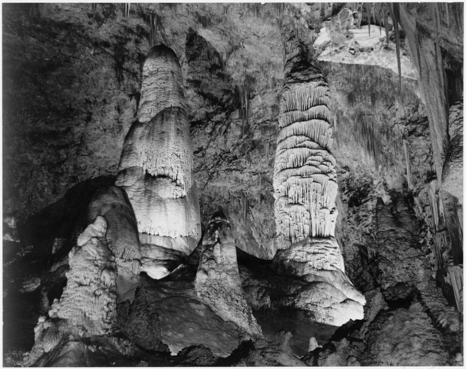 Giant Domes, Carlsbad Caverns National Park, New Mexico, 1933 - 1942 - NARA - 520050