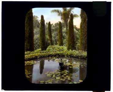 Glendessary, Robert Cameron Rogers house, Glendessary Lane, Mission Heights, Santa Barbara, California. Fountain LCCN2007684856
