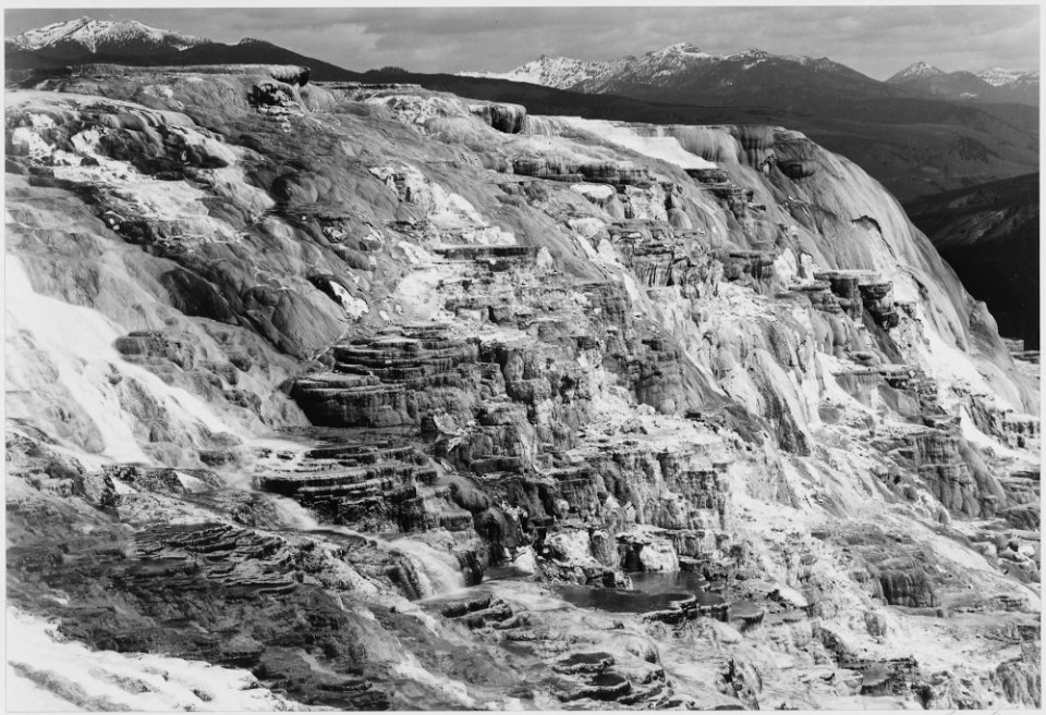 Jupiter Terrace, Fountain Geyser Pool, Yellowstone National Park, Wyoming., 1933 - 1942 - NARA - 520010
