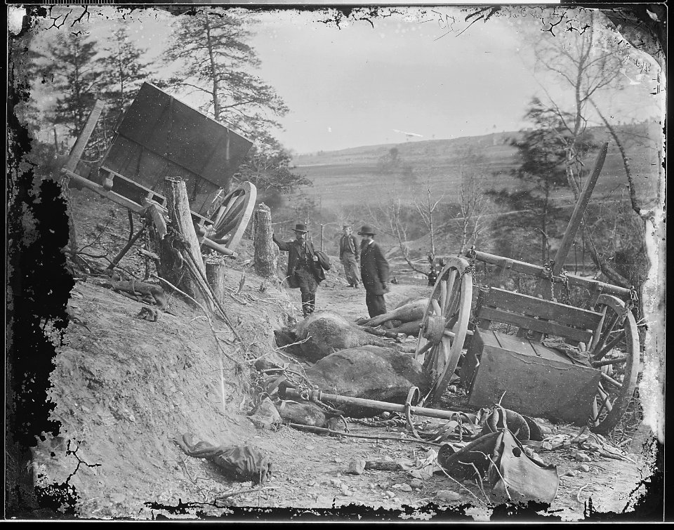 Havoc. Effect of a 32lb. shell from the 2nd. Mass. Heavy Artillery, Fredericksburg,Va. - NARA - 524931