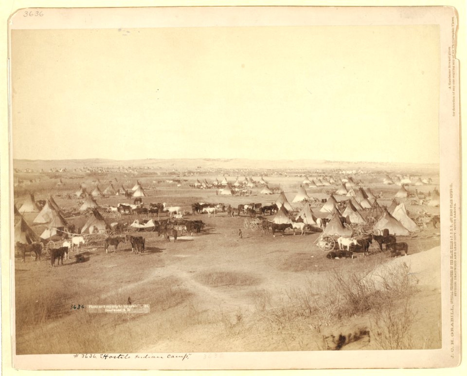 Hostile Indian camp LCCN99613796