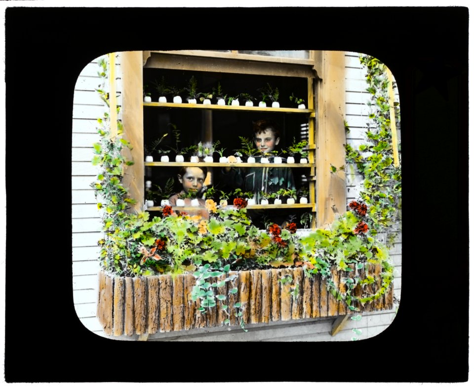 House of Usefulness schoolhouse, National Cash Register Company, Dayton, Ohio. Window box LCCN2007685062