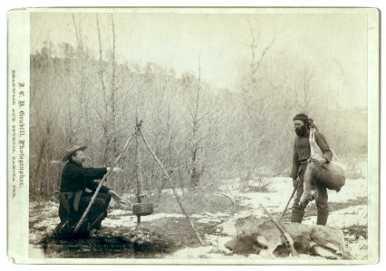 Hunting Deer. A deer hunt near Deadwood in winter '87 and '88. Two miners McMillan and Hubbard got their game LCCN99613922