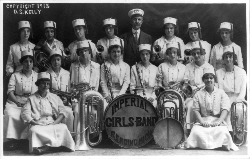 Imperial Girls Band, Reding, Mich. LCCN2007678602