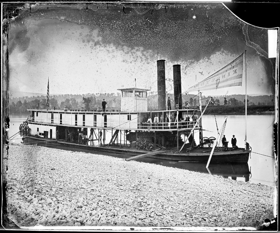 Kingston (Transport Steamer) on Tennessee River - NARA - 528980