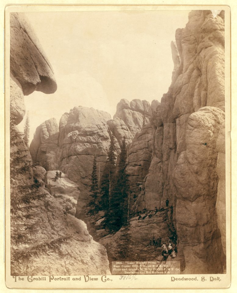 Lake Harney Peaks, near Custer City, S.D., on B. & M. Ry LCCN99613937