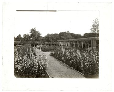 Lake Terrace, John Stoughton Newberry, Jr., house, 99 Lake Shore Drive, Grosse Pointe Farms, Michigan. Pergola garden LCCN2008679215 photo