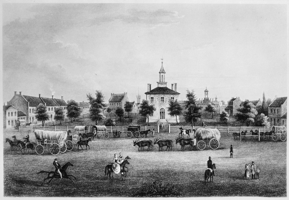lndependence-Courthouse-Missouri., 1855 - NARA - 513335