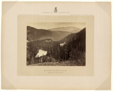 Lost lakes near Meigs Peak, Col. - T. H. O'Sullivan, phot. LCCN2007684841