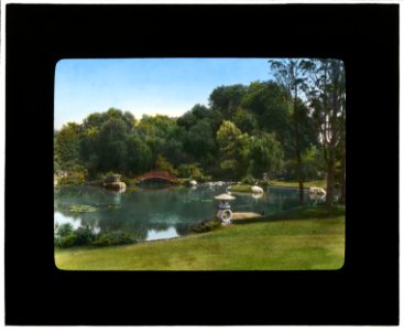 Marshfield, George Woodward Wickersham house, Cedarhurst, New York. View from house to Japanese garden LCCN2007685101