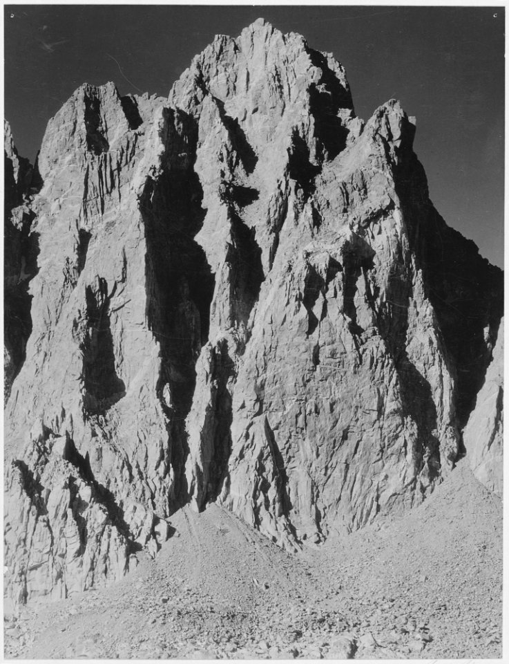 Mt. Winchell, Kings River Canyon (Proposed as a national park), California, 1936. (vertical orientation), ca. 1936 - NARA - 519923