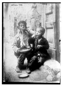 Naples type (two boys eating pasta) LCCN2014687952