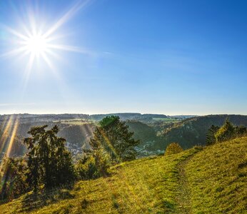 Hiking sky clear