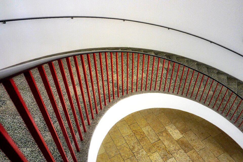 Arch stairs railing photo