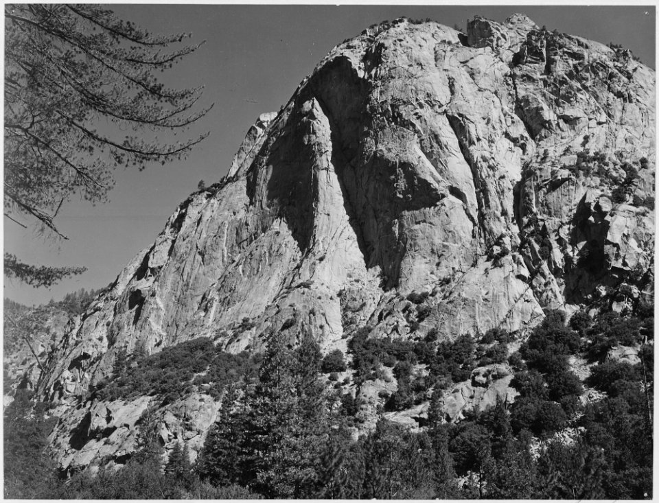 North Dome, Kings River Canyon, Kings River Canyon (Proposed as a national park), California, 1936., ca. 1936 - NARA - 519919