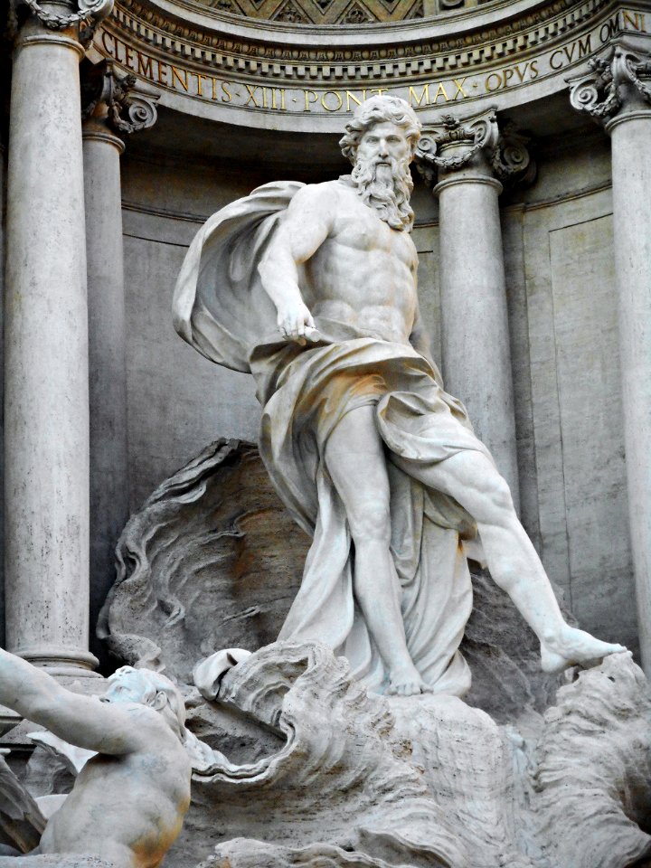 Ocean (1762) by Pietro Bracci (Rome 1700-Rome 1773) - The fountain of Trevi in Rome (23616401989)
