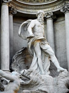Ocean (1762) by Pietro Bracci (Rome 1700-Rome 1773) - The fountain of Trevi in Rome (23616401989)