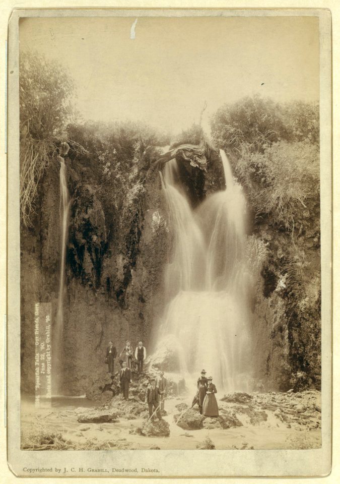 Spearfish Falls. Our friends, there, June 22, 1890 LCCN99613947