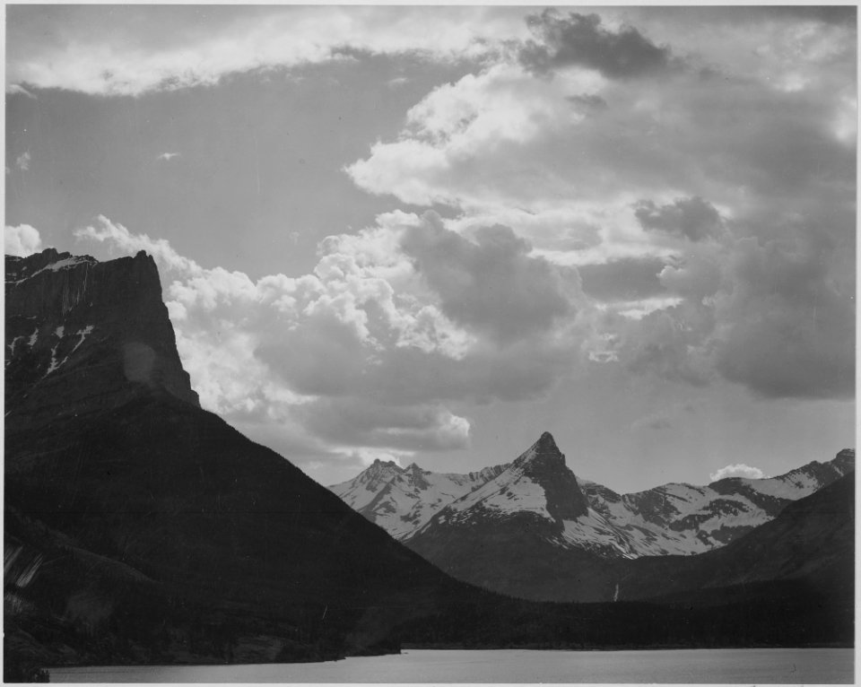 St. Mary's Lake, Glacier National Park, Montana, 1933 - 1942 - NARA - 519869