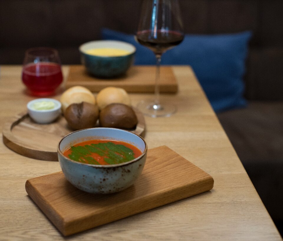 Business-lunch soup café