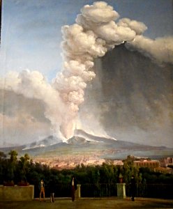 The eruption of Vesuvius (about 1860) by Salvatore Fergola (Naples 1796-Naples 1874) - Exhibition Fergola. Lo splendore di un Regno, up to April 2, 2016 at Museum Zevallos in Naples (31271625551)