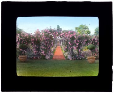 The Fens, Lorenzo Easton Woodhouse house, Huntting Lane, East Hampton, New York. Rose arbor LCCN2007685975