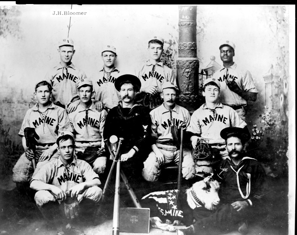 The Maine base ball club-All blown up at Havana except no. 1 J.H. Bloomer LCCN97518641